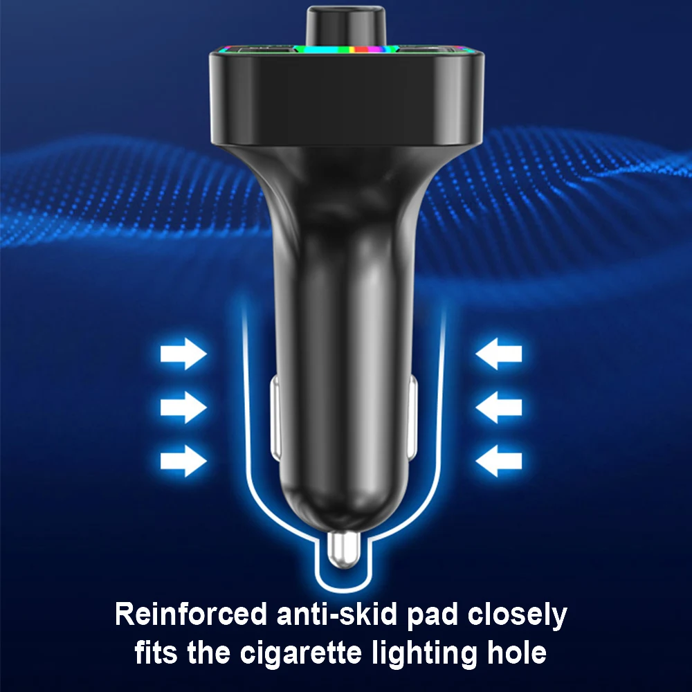 Colorful Marquee Light Handsfree Bluetooth 5.0 Kit FM Transmitter Car MP3 Player Dual USB QC 3.0 PD Type C Fast Charger
Colorful Marquee Light Handsfree Bluetooth 5.0 Kit FM Transmitter Car MP3 Player Dual USB QC 3.0 PD Type C Fast Charger