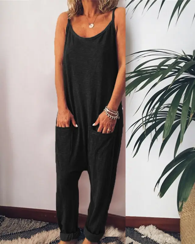 Women Summer Casual Sleeveless O-Neck Cotton Linen Wide Leg Jumpsuit Ladies Solid Loose Playsuits Bodysuits
Women Summer Casual Sleeveless O-Neck Cotton Linen Wide Leg Jumpsuit Ladies Solid Loose Playsuits Bodysuits