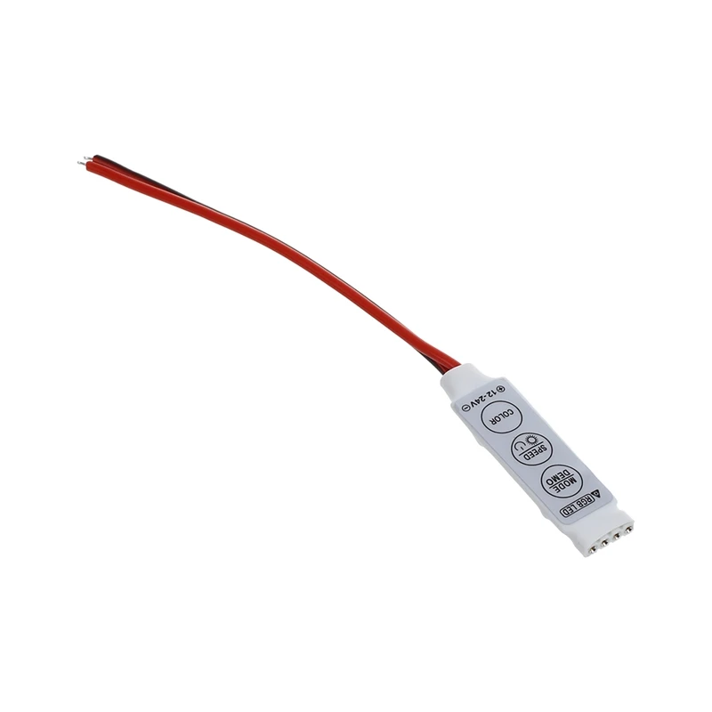 

12V Ultra Slim Mini Portable RGB 5050/3528 LED StripTape Strip Controller Dimmer