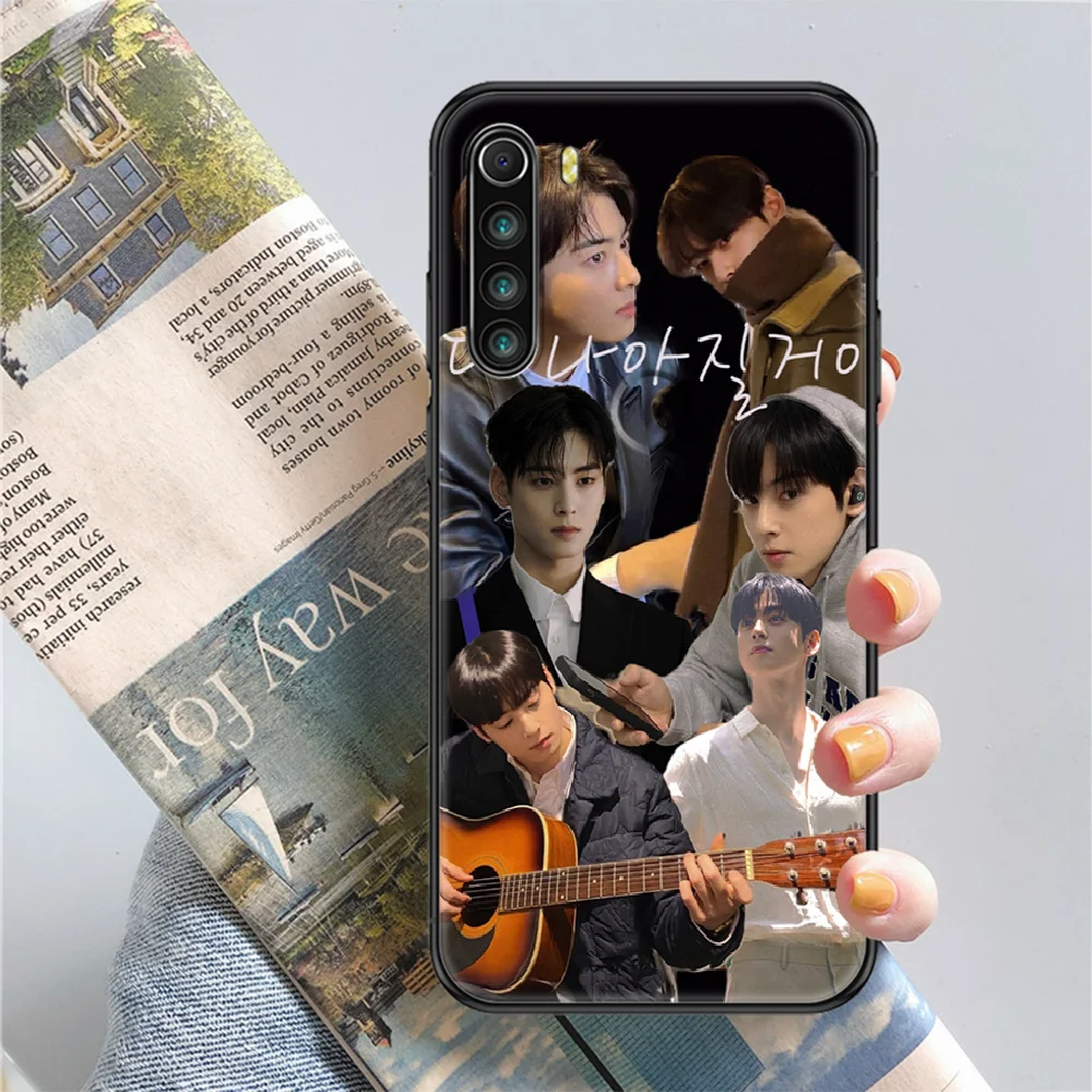 Певица ча EunWoo чехол для телефона Xiaomi Redmi Note 7 7A 8 8T 9 9A 9S 10 K30 Pro Ultra black-арта