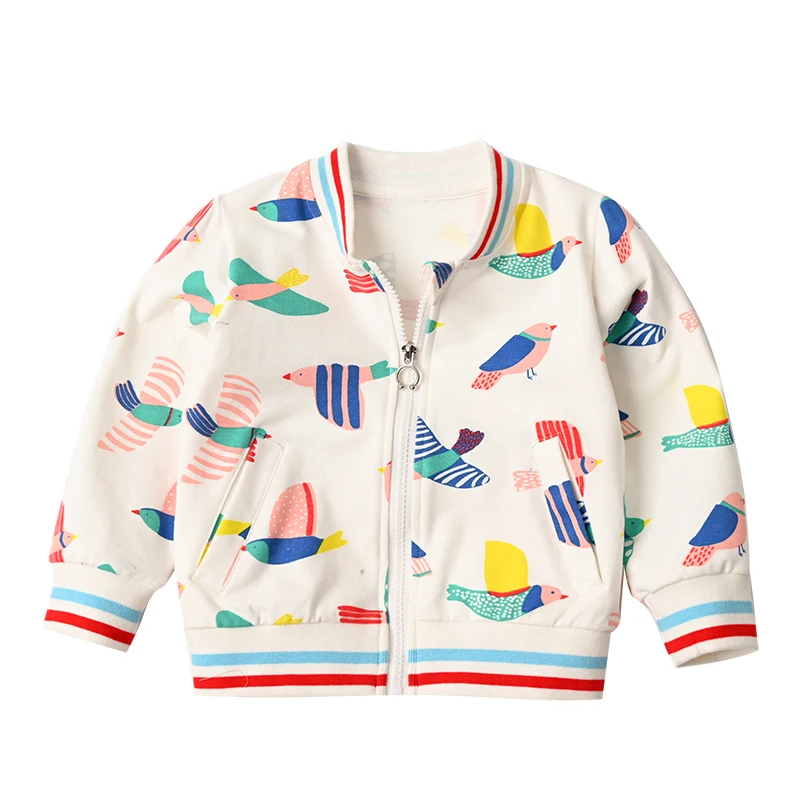 Spring Autum Girls Outerwear Jackets Bird Printed Zipper Windbreaker Coat Infant Waterproof Fashion Girls Jacket QZ019 
Spring Autum Girls Outerwear Jackets Bird Printed Zipper Windbreaker Coat Infant Waterproof Fashion Girls Jacket QZ019