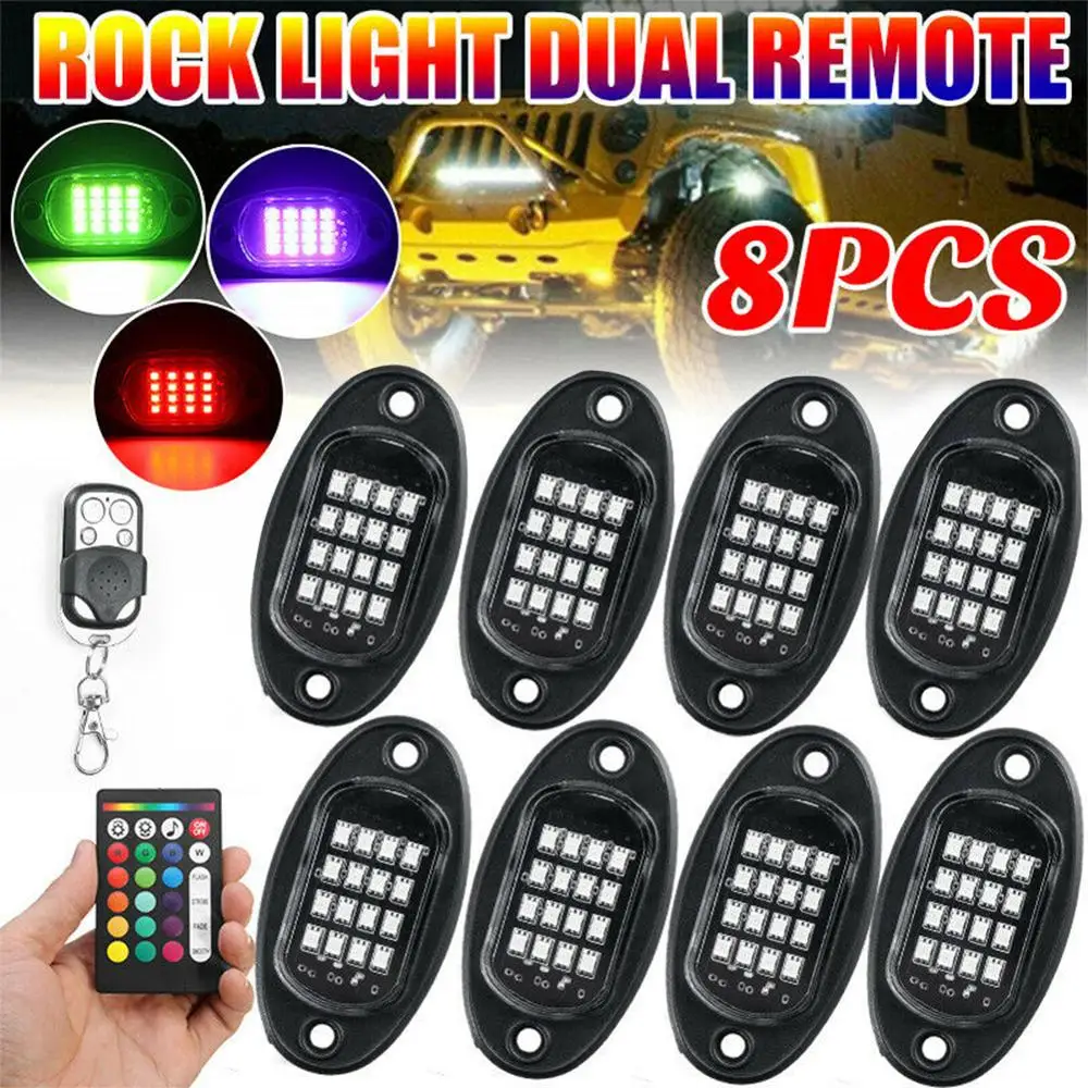 8PCS Underglow RGB LED Rock Lights Neon 8Pods LED Light Off-Road UTE ATV Boat Rgb Led Rock Lights Multicolor Neon Led Light
8PCS Underglow RGB LED Rock Lights Neon 8Pods LED Light Off-Road UTE ATV Boat Rgb Led Rock Lights Multicolor Neon Led Light