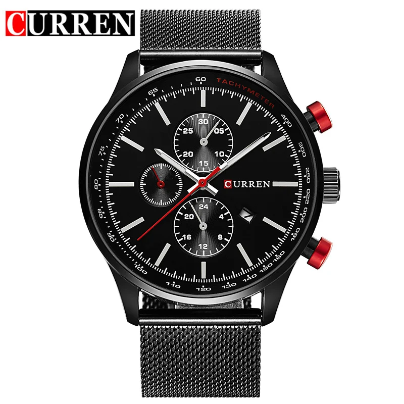 Luxury Brand CURREN Fashion Quartz Watch Analog Military Sports Men Wristwatch Steel erkek kol saati Hodinky Relogio Masculino
Luxury Brand CURREN Fashion Quartz Watch Analog Military Sports Men Wristwatch Steel erkek kol saati Hodinky Relogio Masculino