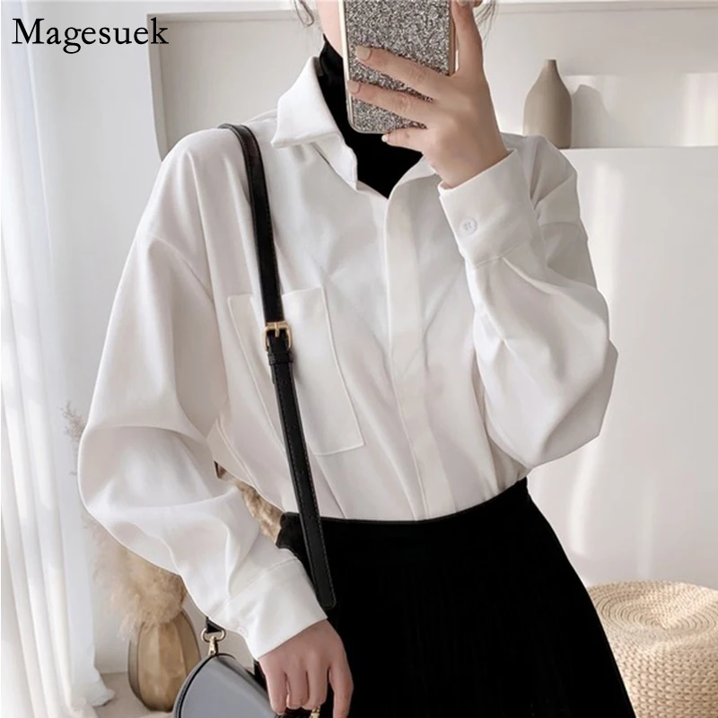 Autumn Cotton White Blouse women 2021 Korean Office Long Sleeve Women Shirts Plus Size Loose Tops For Women Fashion Blusas 11881
Autumn Cotton White Blouse women 2021 Korean Office Long Sleeve Women Shirts Plus Size Loose Tops For Women Fashion Blusas 11881