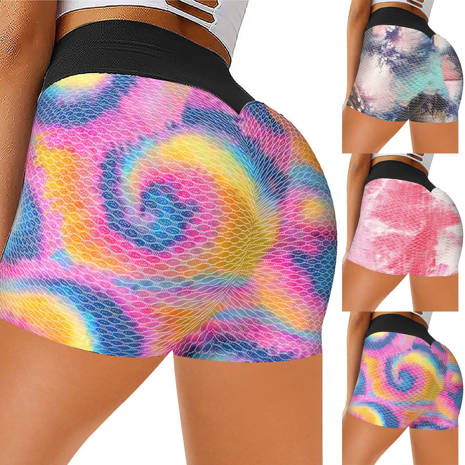 Colorful Printing Yoga Shorts Black Waist Patchwork Shorts Hip Lifting High Waist Tights Skinny Sports Shortskorte broek A50
Colorful Printing Yoga Shorts Black Waist Patchwork Shorts Hip Lifting High Waist Tights Skinny Sports Shortskorte broek A50