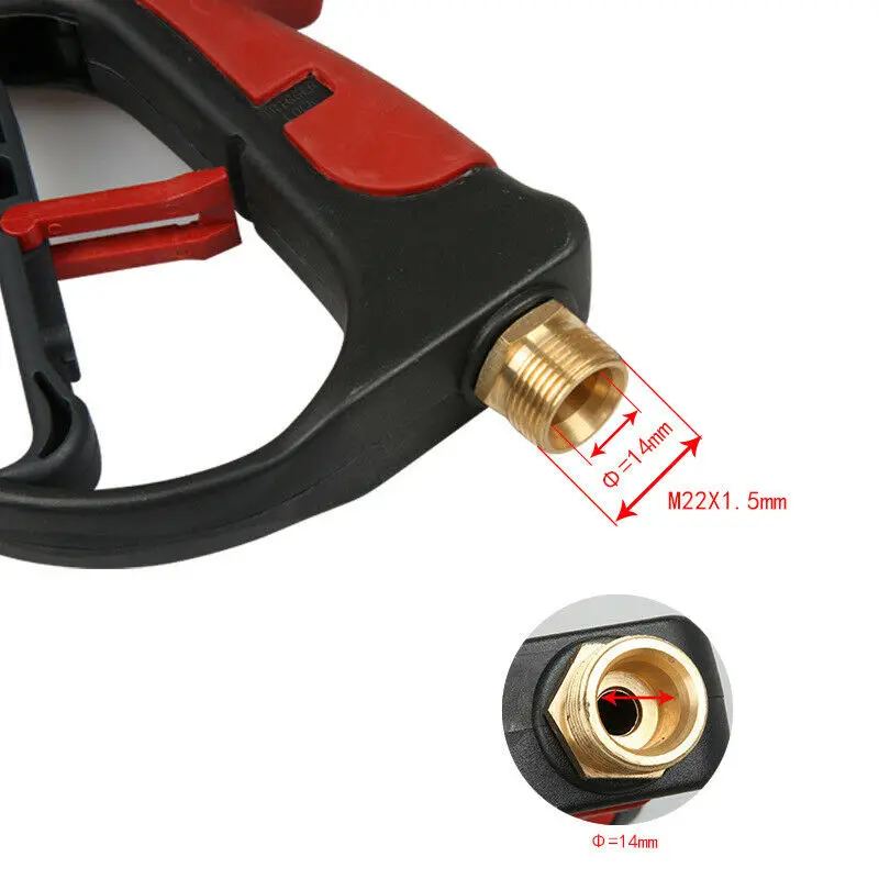 High Pressure Water Spray Gun Pistol Cleaning Machine Metal Gun M22 for Professional High Pressure Washers 280Bar 4000PSI
High Pressure Water Spray Gun Pistol Cleaning Machine Metal Gun M22 for Professional High Pressure Washers 280Bar 4000PSI