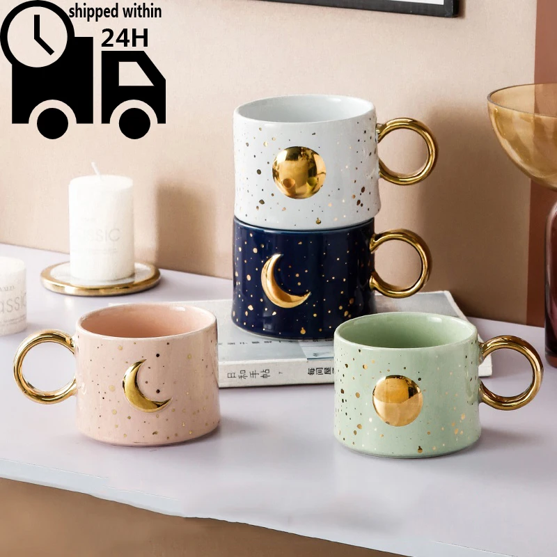New Arrival Fashion Ceramic Coffee Mug 300ml/400ml Star Couple Cup Nordic Office Teacup
New Arrival Fashion Ceramic Coffee Mug 300ml/400ml Star Couple Cup Nordic Office Teacup
