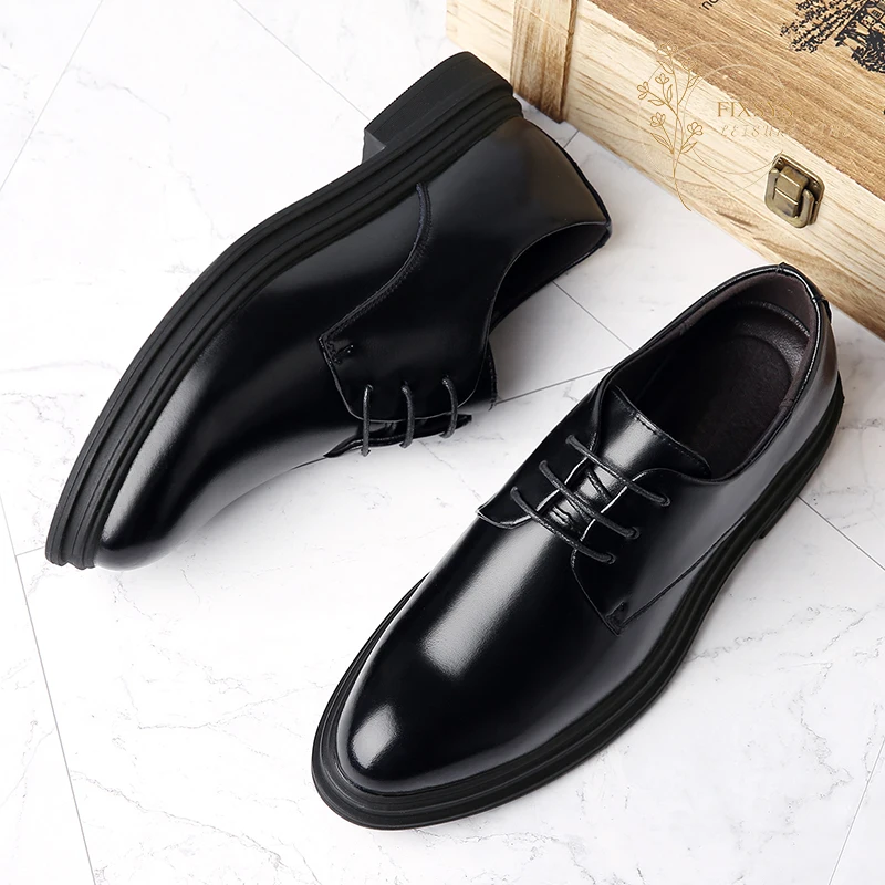 FIXSYS High Quality Explosion Models Low Top Oxfords Leather Fashion Business Derby Shoes Men Office Shoes Wedding Formal Shoes
FIXSYS High Quality Explosion Models Low Top Oxfords Leather Fashion Business Derby Shoes Men Office Shoes Wedding Formal Shoes