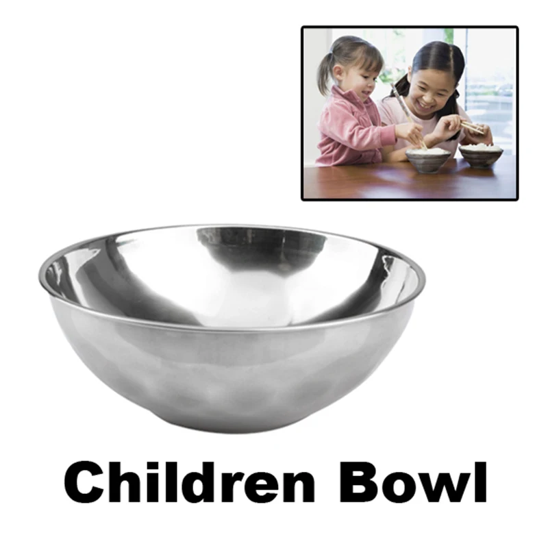 Stainless Steel Bowl Anti-rust Smooth Rolled Edge Resistant Safe Kids Bowls Bowl Tableware Vaisselle Cuisine Aparelho De Jantar
Stainless Steel Bowl Anti-rust Smooth Rolled Edge Resistant Safe Kids Bowls Bowl Tableware Vaisselle Cuisine Aparelho De Jantar