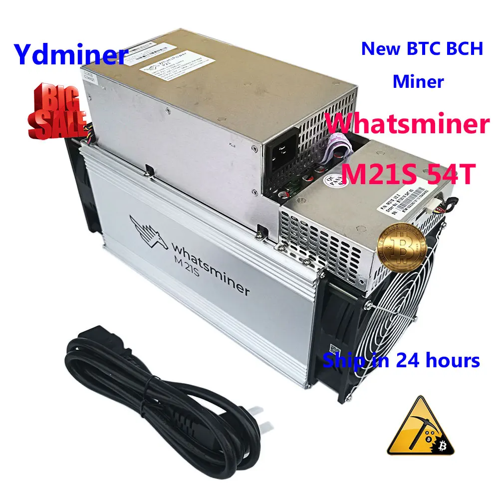 whatsminer m21s 54t асик SHA 256 майнер новый биткойн майниг минералы горная машина ферма