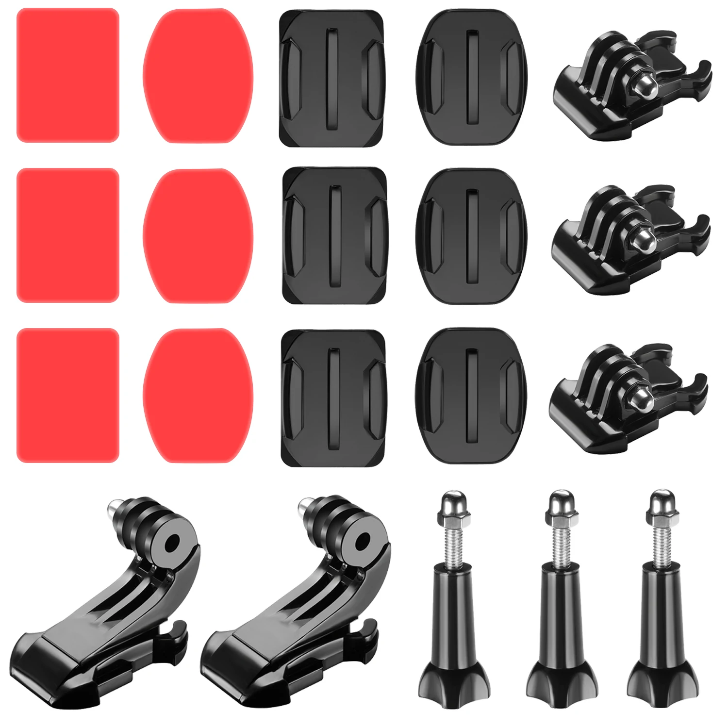 

Neewer Accessories Set for Gopro hero 11 10 9 8 7 6 5 4 kit Xiaomi Yi 4K SJCAM SJ4000 with Buckle Clip Basic Mount J-Hook Buckle