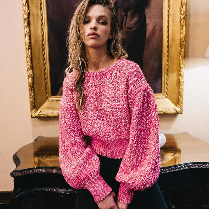 2020 Winter Sweater Women Fashion Sexy Casual Korean Knit Loose Sweater Women Pink Pullover Women
2020 Winter Sweater Women Fashion Sexy Casual Korean Knit Loose Sweater Women Pink Pullover Women
