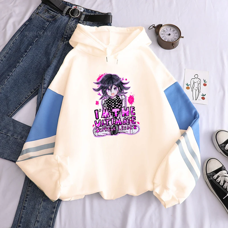 Kokichi Oma крутые мужские свитшоты Danganronpa с японским Аниме толстовки Harajuku мультяшным