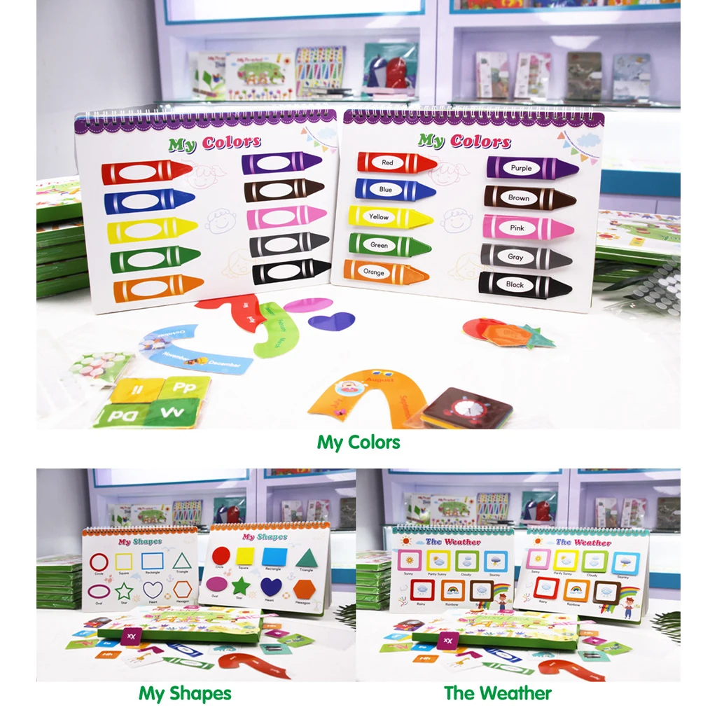 Montessori Kids Busy Book Logical Thinking Sensory Educational Preschool Reusable Stickers Colour Cognitive Family Party
Montessori Kids Busy Book Logical Thinking Sensory Educational Preschool Reusable Stickers Colour Cognitive Family Party