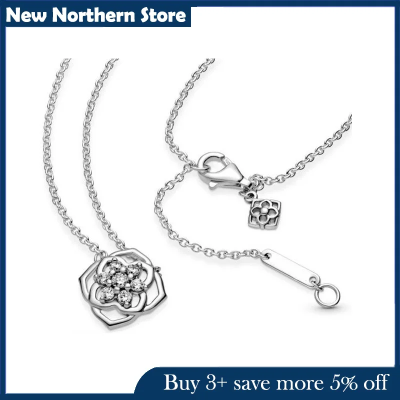 2021 Mother's Day New Trendy 925 Sterling Silver Necklace Rose Petals Collier Necklace For Women Original Jewelry Gift
2021 Mother's Day New Trendy 925 Sterling Silver Necklace Rose Petals Collier Necklace For Women Original Jewelry Gift