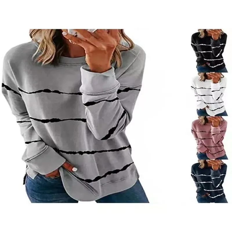 2020 New Autumn Tops 2XL Large Size Women Tie Dye Stripe T-Shirt Casual Long Sleeve Oversized Loose Tee Shirt Fashion Ladies Top 
2020 New Autumn Tops 2XL Large Size Women Tie Dye Stripe T-Shirt Casual Long Sleeve Oversized Loose Tee Shirt Fashion Ladies Top