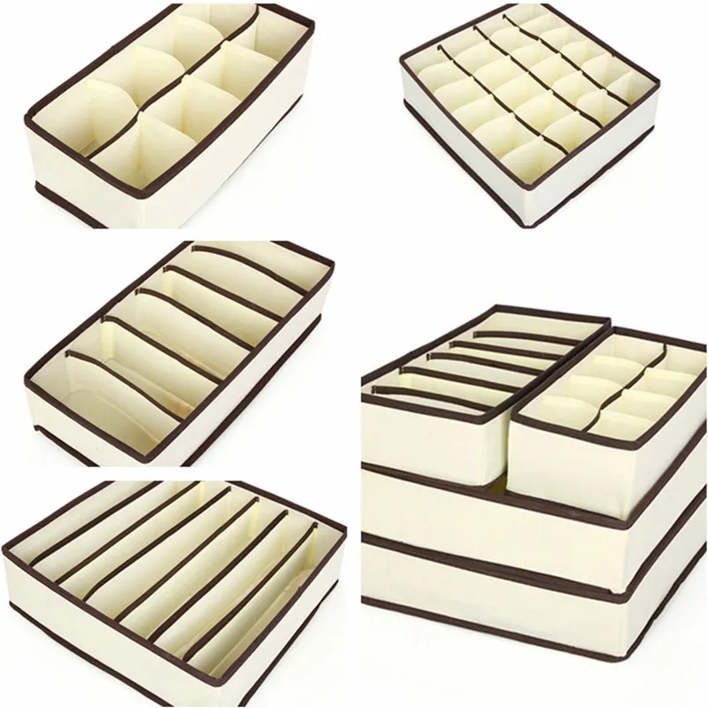 Beige Drawer Clothes Storage Box Underwear Scarf Socks Bra 4 Pcs Set Drawer Space Saver Organizer Clothes
Beige Drawer Clothes Storage Box Underwear Scarf Socks Bra 4 Pcs Set Drawer Space Saver Organizer Clothes