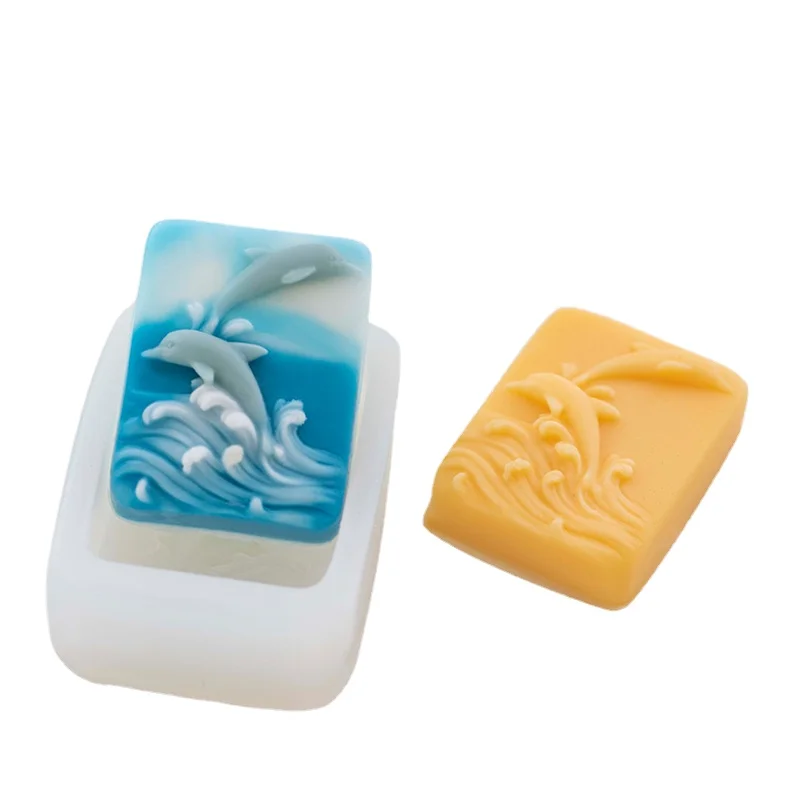 New Dolphin Relief Handmade Soap Silicone Mold Diy Single Rectangular Soap Aroma Candle Model Silicone Mold for Epoxy Resin
New Dolphin Relief Handmade Soap Silicone Mold Diy Single Rectangular Soap Aroma Candle Model Silicone Mold for Epoxy Resin