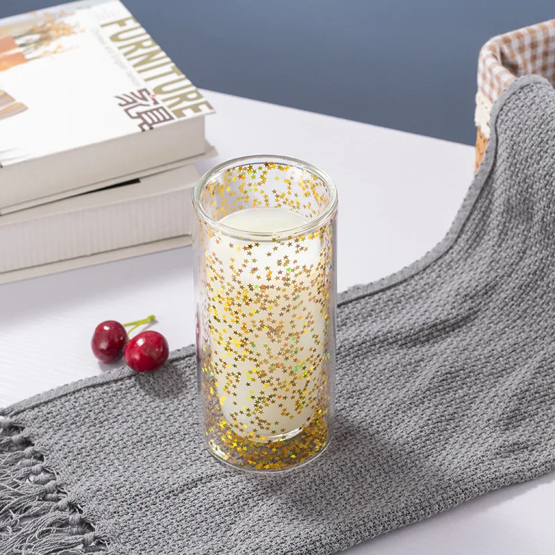 Creative Bright Starry Double-layer Glass Cup Modern Fashion Coffee Mug Ladies Anti-scalding Milk Cup Keep Warm Flower Tea Mugs
Creative Bright Starry Double-layer Glass Cup Modern Fashion Coffee Mug Ladies Anti-scalding Milk Cup Keep Warm Flower Tea Mugs