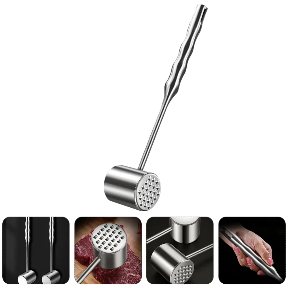 Stainless Steel Home Meat Tenderizer Practical Meat Hammer Kitchen Gadget
Stainless Steel Home Meat Tenderizer Practical Meat Hammer Kitchen Gadget