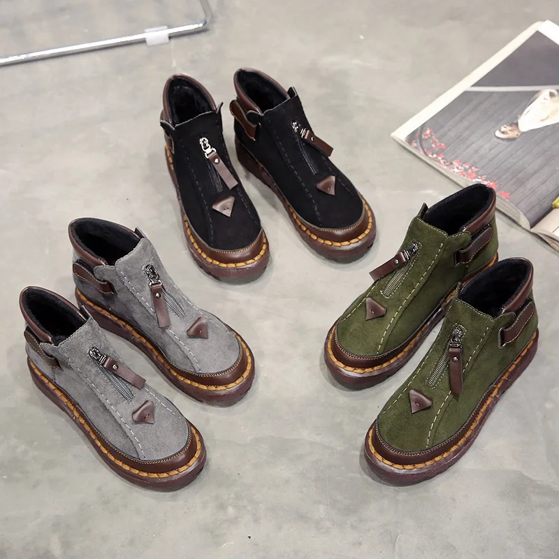 2021 Low Tube Fashion Autumn and Winter Solid Color Martin Boots Women's Plus Size Suede Women's Boots Flat Heel Buckle Boots
2021 Low Tube Fashion Autumn and Winter Solid Color Martin Boots Women's Plus Size Suede Women's Boots Flat Heel Buckle Boots