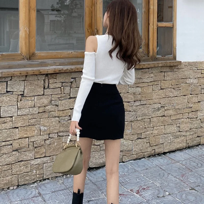 Ladies Knitted Long-Sleeved T-Shirt Spring Autumn Korean Style Thin Wild Round Neck Solid Color Top T-Shirt
Ladies Knitted Long-Sleeved T-Shirt Spring Autumn Korean Style Thin Wild Round Neck Solid Color Top T-Shirt
