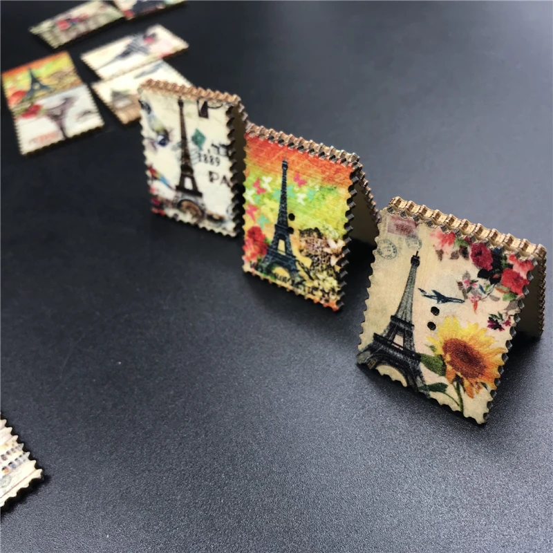 30pcs Eiffel Tower Stamps Vintage Wooden Buttons for Crafts Scrapbooking Accessories Upholstery Furniture Buttons Craft Buttons
30pcs Eiffel Tower Stamps Vintage Wooden Buttons for Crafts Scrapbooking Accessories Upholstery Furniture Buttons Craft Buttons