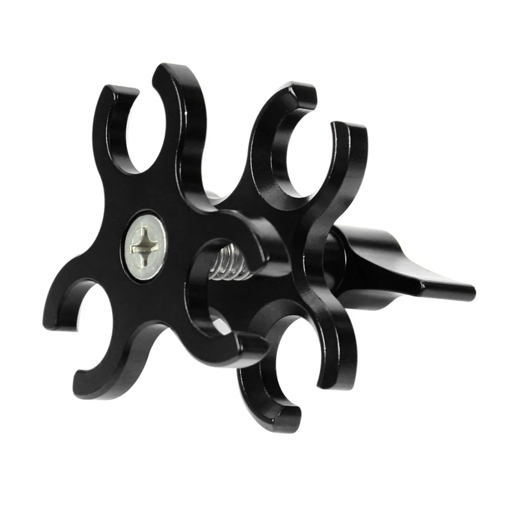 Triple Ball Clamp Diving Camera Bracket CNC Aluminum Spring Flashlight Clamp for Diving Underwater Photography System 
Triple Ball Clamp Diving Camera Bracket CNC Aluminum Spring Flashlight Clamp for Diving Underwater Photography System