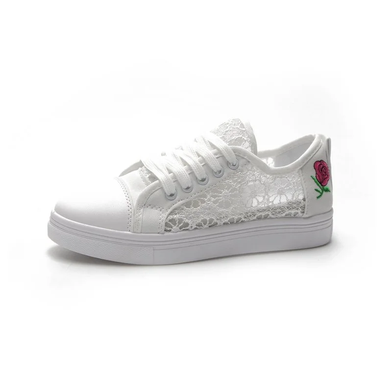 2021 New Fashion Woman Sneakers Rose Embroidery Shoes Lace Up Platform Female Breathable Mesh Canvas Casual Shoe Ladies Flats
2021 New Fashion Woman Sneakers Rose Embroidery Shoes Lace Up Platform Female Breathable Mesh Canvas Casual Shoe Ladies Flats