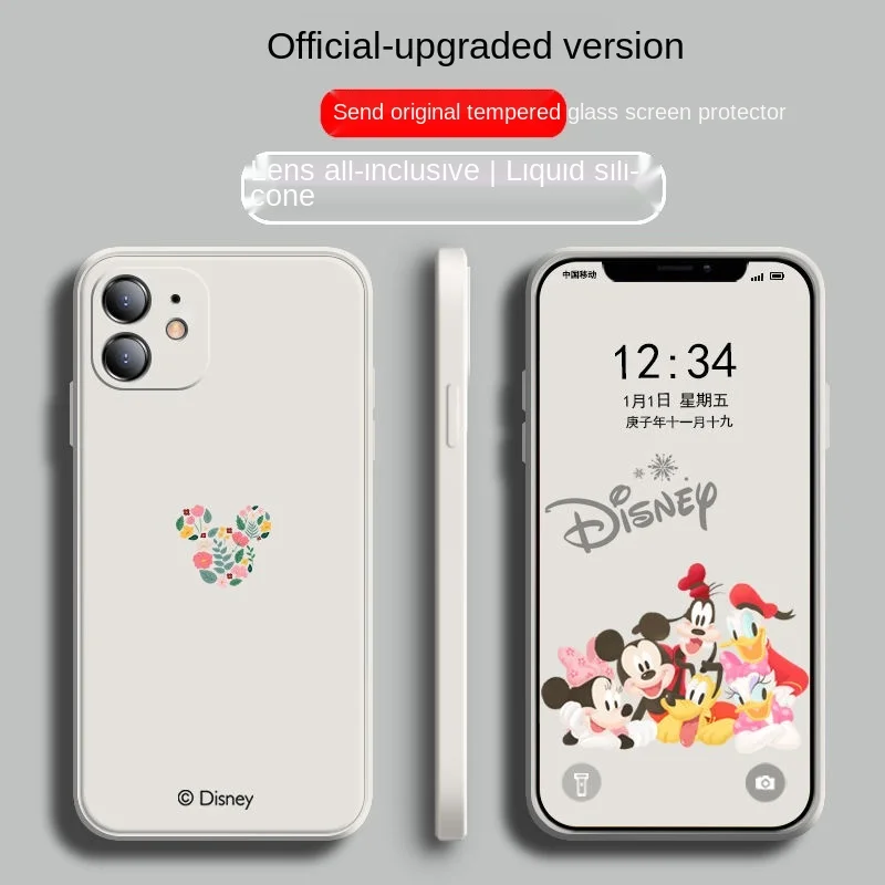 Disney Mobile Phone Shell for iPhone Mickey Liquid Iphone12/11Promaxxrx/Xs7p Silicone 8plus Cartoon Phone Case
Disney Mobile Phone Shell for iPhone Mickey Liquid Iphone12/11Promaxxrx/Xs7p Silicone 8plus Cartoon Phone Case
