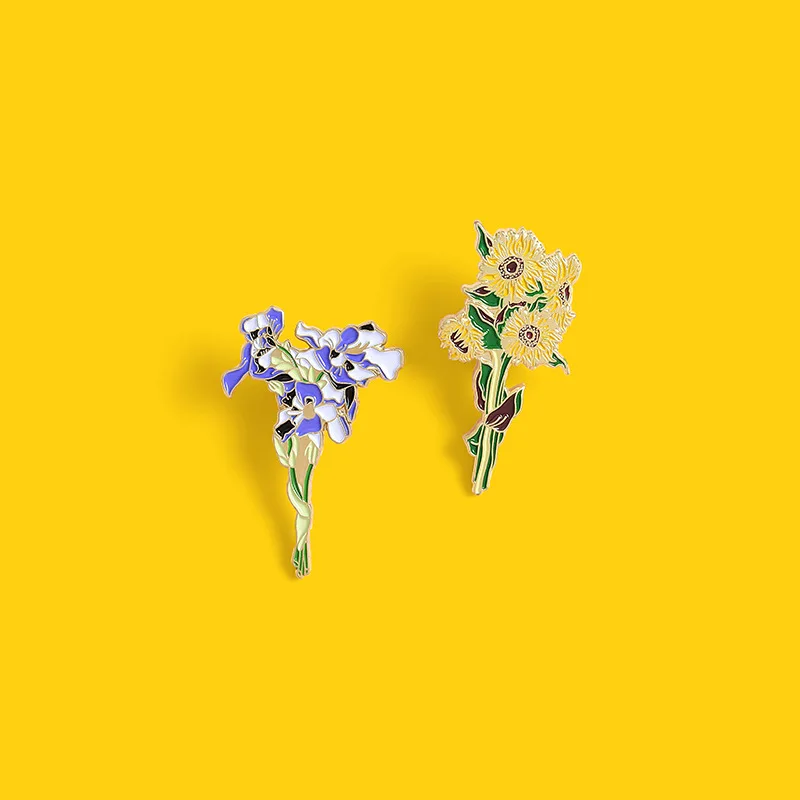 Fashion Sunflowers Iris Enamel Pins Custom Bouquet Brooches Bag Clothes Lapel Pin Badge Jewelry Gift For Lover Girl Friend
Fashion Sunflowers Iris Enamel Pins Custom Bouquet Brooches Bag Clothes Lapel Pin Badge Jewelry Gift For Lover Girl Friend
