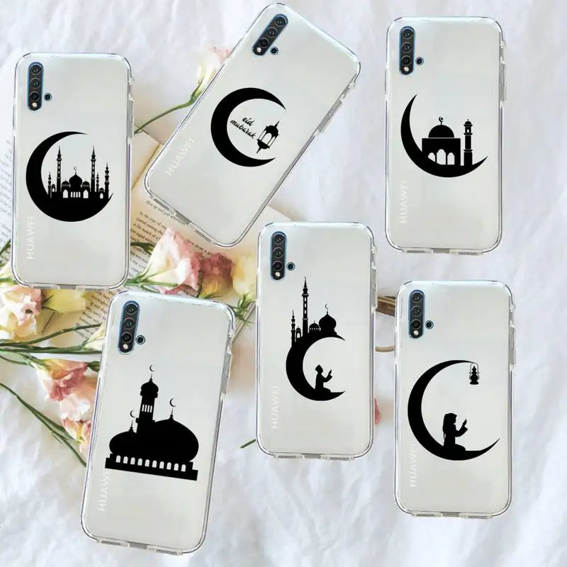 Muslim mosque Moon Phone Case Transparent for Huawei honor P mate 40 20 30 10 50 i 9 x mate pro lite 8a
Muslim mosque Moon Phone Case Transparent for Huawei honor P mate 40 20 30 10 50 i 9 x mate pro lite 8a