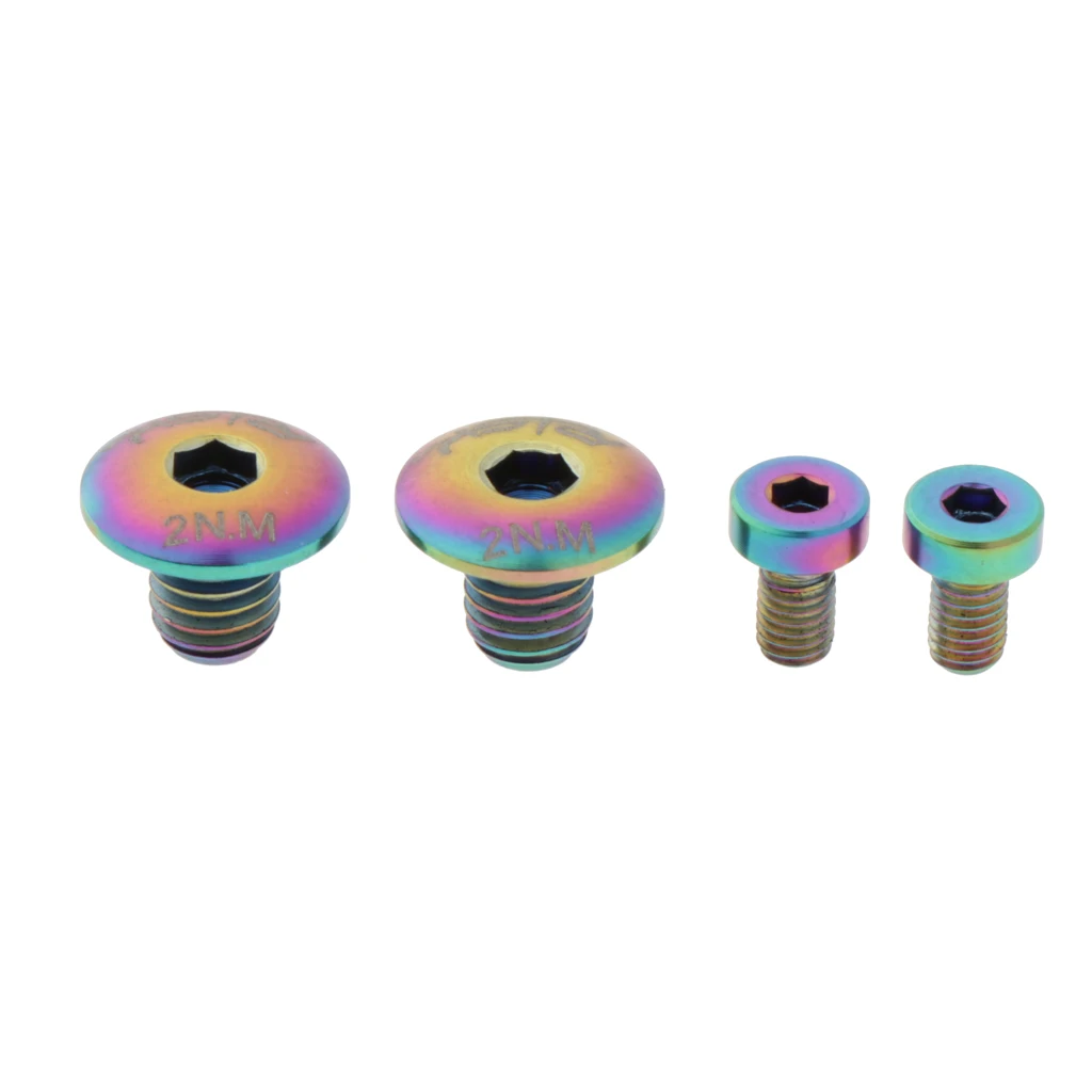 4Pcs Titanium Alloy Bolts for Bicycle Hydraulic Disc Brake Bike Cycling - Choose Colors
4Pcs Titanium Alloy Bolts for Bicycle Hydraulic Disc Brake Bike Cycling - Choose Colors
