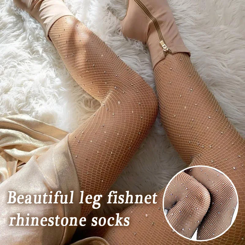 Women Rhinestone Fishnet Mesh Pantyhose Fashionable Sexy Stockings Hollow Shiny Tights Party Clubwear
Women Rhinestone Fishnet Mesh Pantyhose Fashionable Sexy Stockings Hollow Shiny Tights Party Clubwear