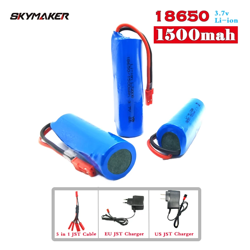 18650 3.7v 1500mah Lipo Battery For RC Drone Car Boat Water soft Gun Toys JJRC Q70 Lipo Battery 3.7v JST plug 18650 Battery
18650 3.7v 1500mah Lipo Battery For RC Drone Car Boat Water soft Gun Toys JJRC Q70 Lipo Battery 3.7v JST plug 18650 Battery
