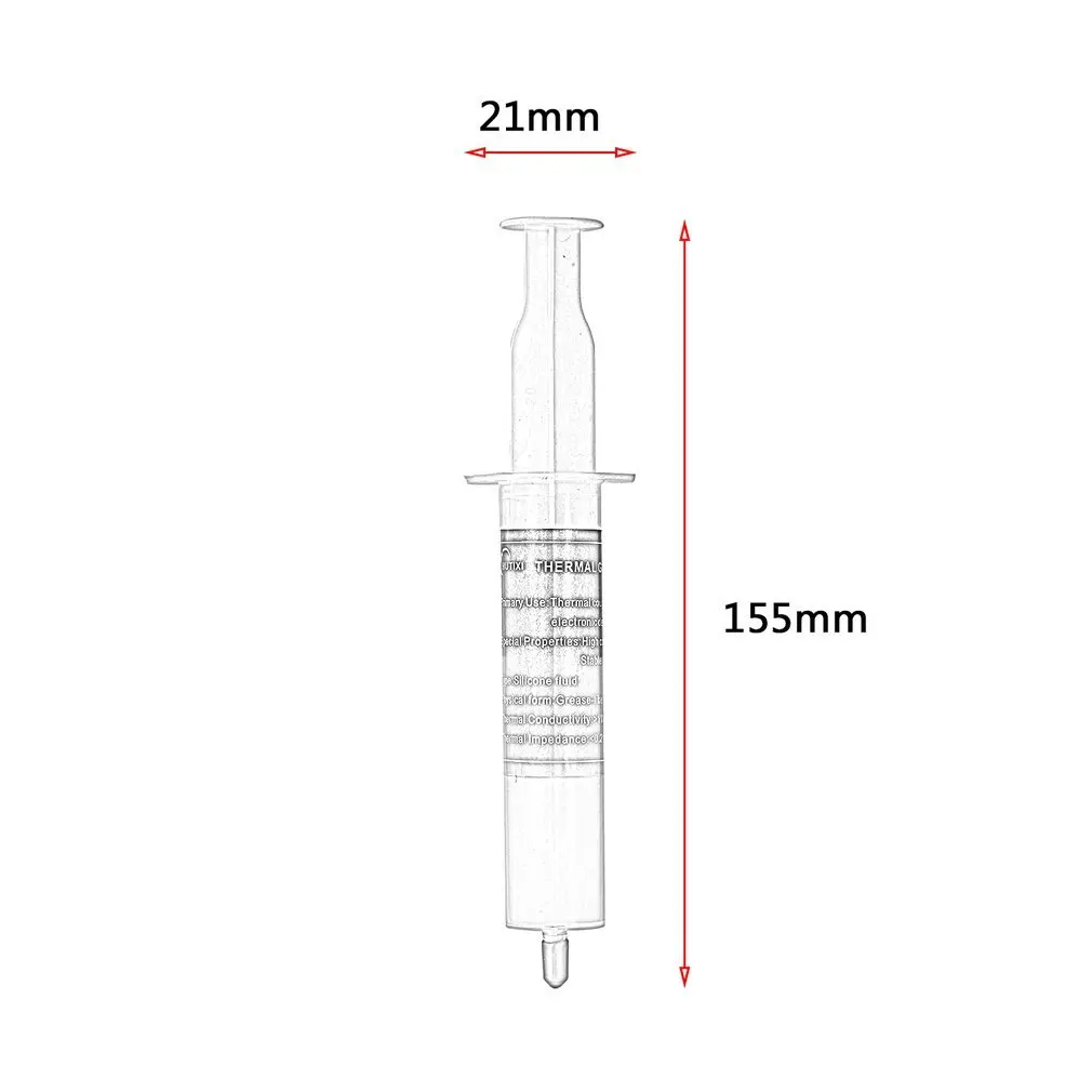 5pcs New 30g Syringe Thermal Grease gray CPU Chip Heatsink Paste Conductive Compound ABS Material Brand New
5pcs New 30g Syringe Thermal Grease gray CPU Chip Heatsink Paste Conductive Compound ABS Material Brand New