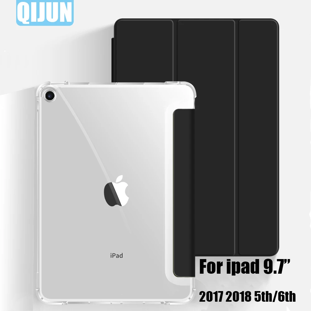 Tablet case for Apple ipad 9.7" 2017 2018 PU Leather Smart Sleep wake Trifold Stand Solid cover funda capa for ipad 5th 6th
Tablet case for Apple ipad 9.7" 2017 2018 PU Leather Smart Sleep wake Trifold Stand Solid cover funda capa for ipad 5th 6th