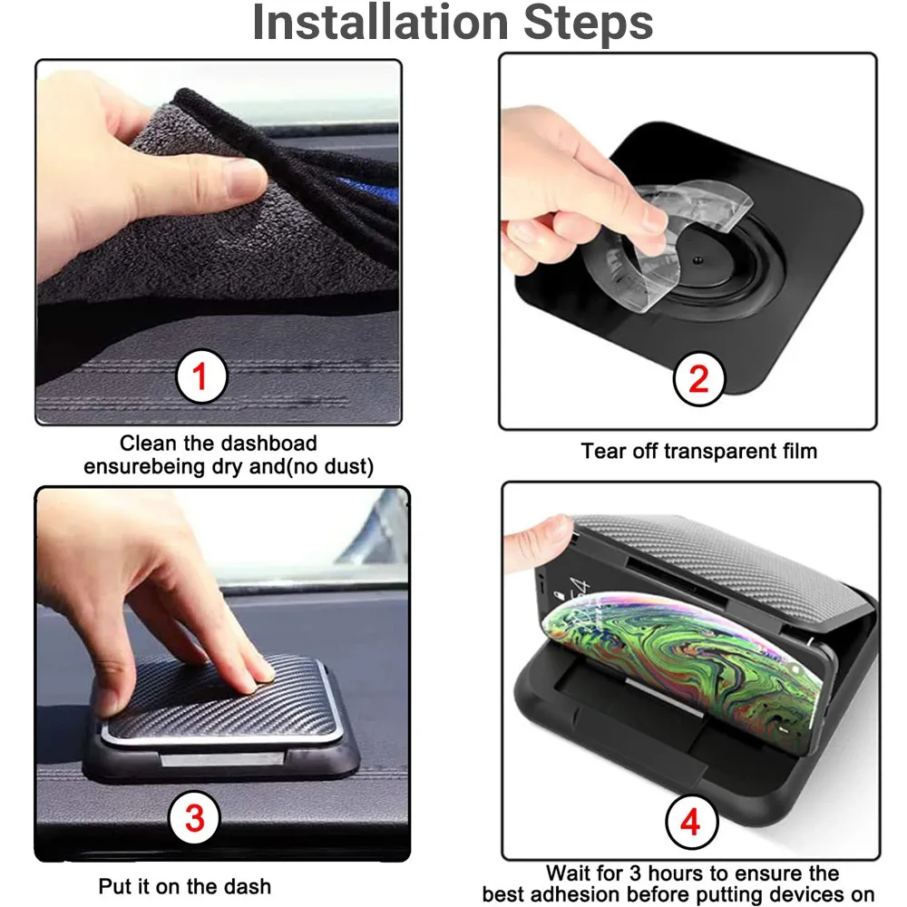 Carbon Fiber Car Phone Holder Dashboard Universal 3 to 7 inch Mobile Phone Clip Mount Bracket For iPhone XR XS MAX GPS Stand
Carbon Fiber Car Phone Holder Dashboard Universal 3 to 7 inch Mobile Phone Clip Mount Bracket For iPhone XR XS MAX GPS Stand