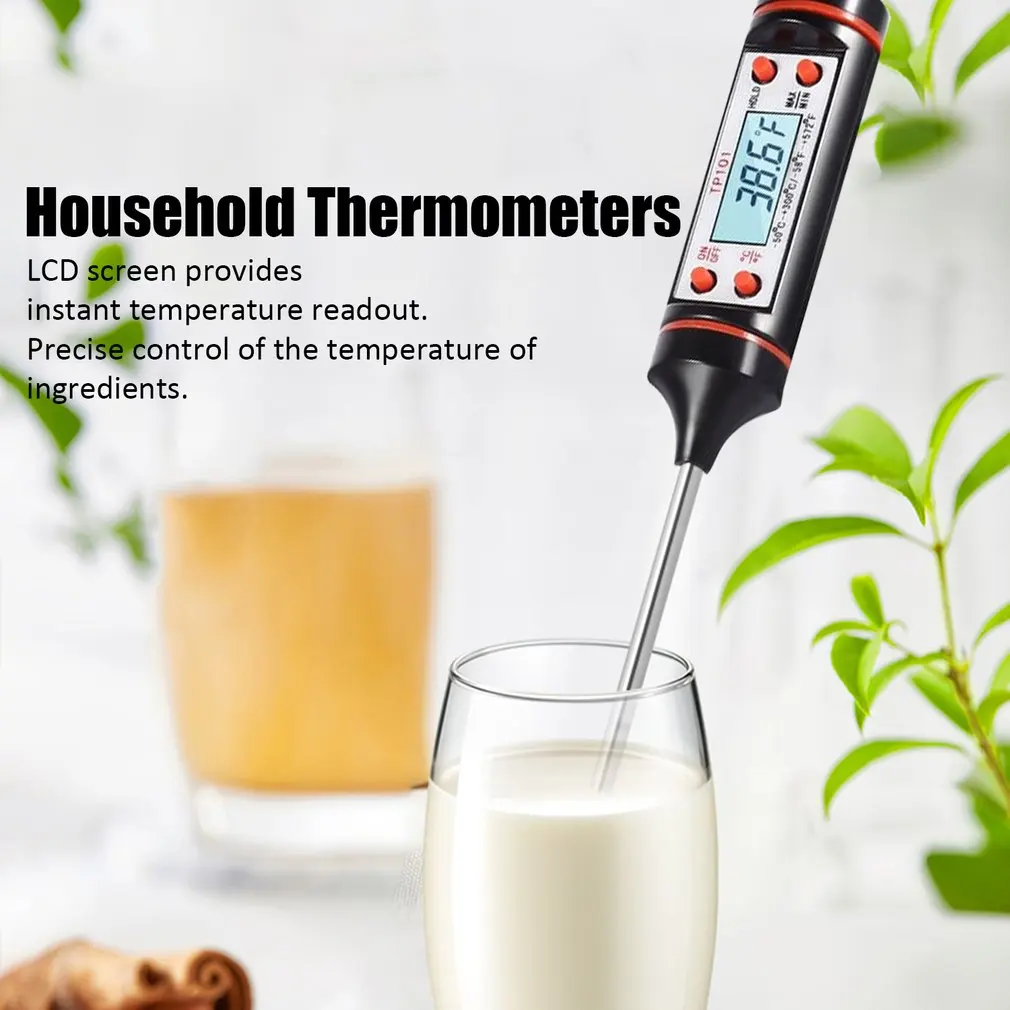 Digital Meat Thermometer Cooking Food Temperaure Sensor Meter Thermometer Kitchen BBQ Probe Water Milk Oil Liquid Oven Digital
Digital Meat Thermometer Cooking Food Temperaure Sensor Meter Thermometer Kitchen BBQ Probe Water Milk Oil Liquid Oven Digital