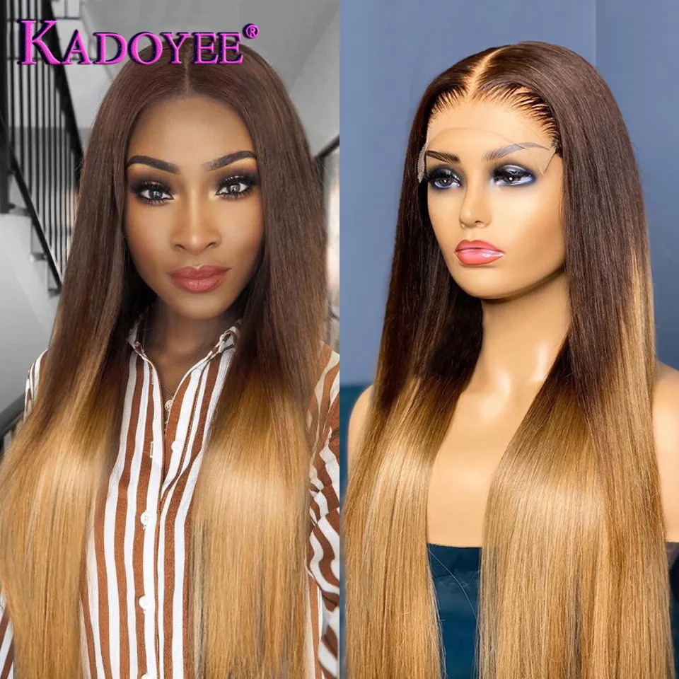 Ombre Straight Human Hair Wigs With Baby Hair Brown Blonde Lace Part Wig Brazilian 2/27 Colored Straight Lace Wig For Women Remy
Ombre Straight Human Hair Wigs With Baby Hair Brown Blonde Lace Part Wig Brazilian 2/27 Colored Straight Lace Wig For Women Remy