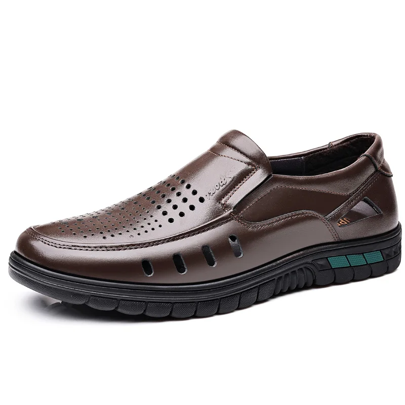 AIYUQI Men's Summer Shoes 2021 New Men's Real Leather Hollow Sandals Middle-aged And Elderly Breathable Casual Shoes Cover Feet
AIYUQI Men's Summer Shoes 2021 New Men's Real Leather Hollow Sandals Middle-aged And Elderly Breathable Casual Shoes Cover Feet