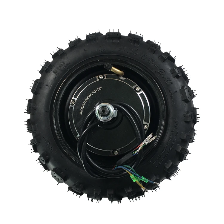 80km/h 60V2000W hub motor with 90/65-6.5 tubeless off road tyre for electric scooter
80km/h 60V2000W hub motor with 90/65-6.5 tubeless off road tyre for electric scooter