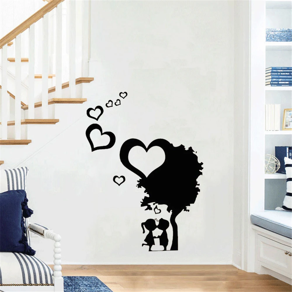 Warm Love Couple Wall Sticker Kiss under the tree wall Decal home Decor For living room Bedroom Vinyl dw21511
Warm Love Couple Wall Sticker Kiss under the tree wall Decal home Decor For living room Bedroom Vinyl dw21511