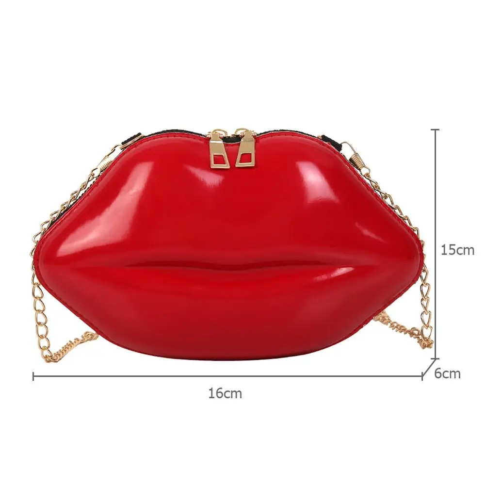 2020 new personalized lips versatile women's bag chain bag single shoulder slung Korean Mini girl's bag
2020 new personalized lips versatile women's bag chain bag single shoulder slung Korean Mini girl's bag