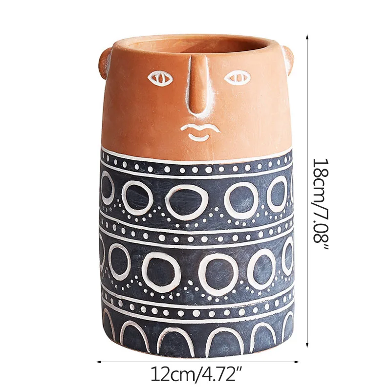 Nordic Abstract Cement Cartoon Face Flower Pot Garden Resin Flowerpot Wedding Decoration Home Decoration Accessories Room Decor
Nordic Abstract Cement Cartoon Face Flower Pot Garden Resin Flowerpot Wedding Decoration Home Decoration Accessories Room Decor
