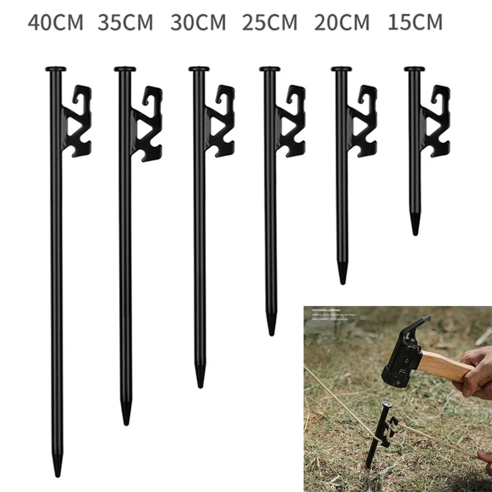 Outdoor Camping High Strength Steel Metal Tent Pegs Stakes Nails 15/20/25/30/35/40cm Hard Snow Floor Beach Canopy Ground Nail
Outdoor Camping High Strength Steel Metal Tent Pegs Stakes Nails 15/20/25/30/35/40cm Hard Snow Floor Beach Canopy Ground Nail