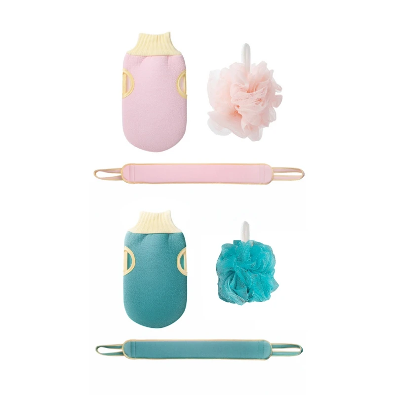 3Pcs Bathing Massage Body Cleaning Back Scrubber Set Bathing Gloves Bath Balls Back Rubbing Strips Exfoliating Bath Supplies
3Pcs Bathing Massage Body Cleaning Back Scrubber Set Bathing Gloves Bath Balls Back Rubbing Strips Exfoliating Bath Supplies