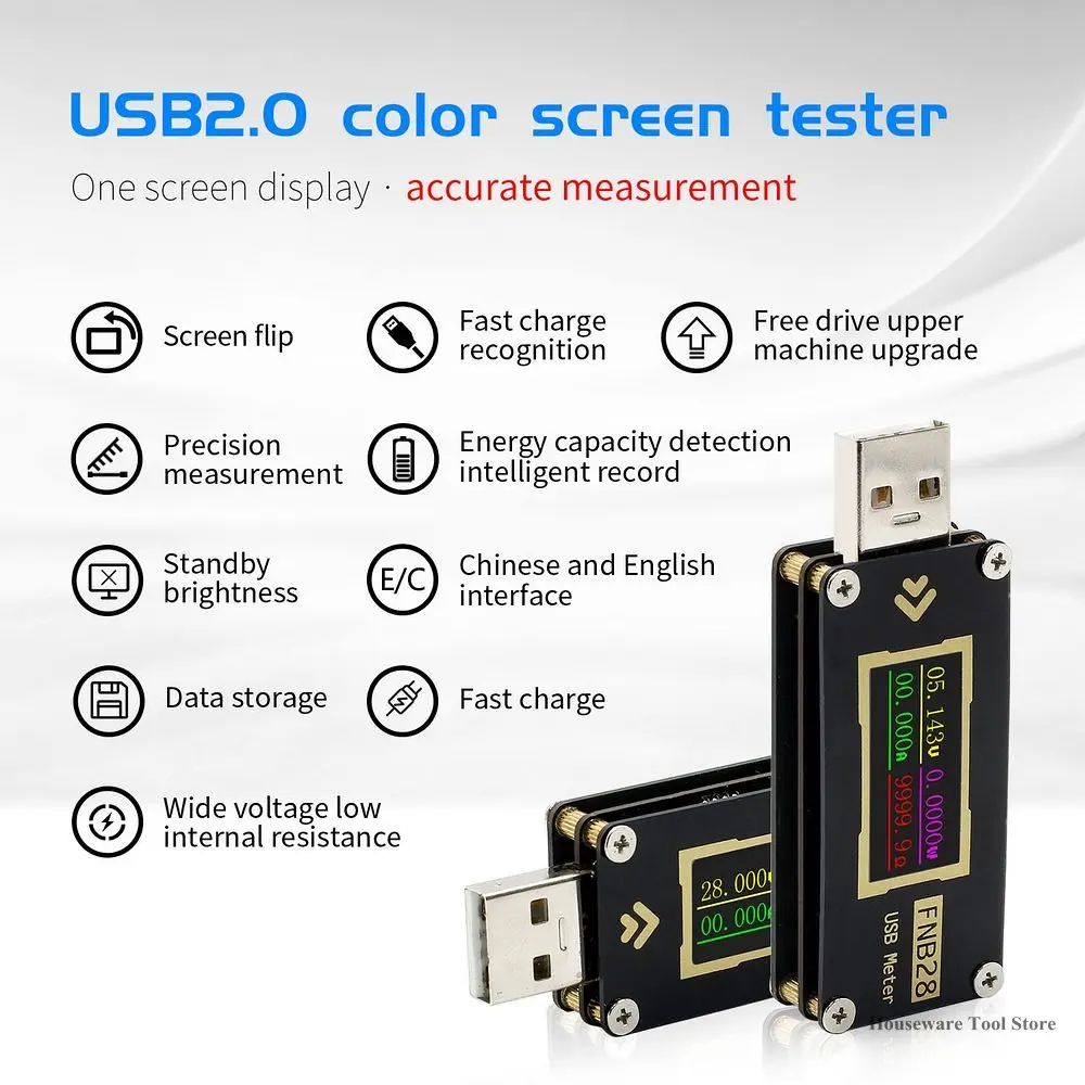 Измеритель тока и напряжения FNB38, USB-тестер QC2.0/QC3.0/FCP/SCP/AFC, протокол быстрой зарядки, тестовые инструменты для определения емкости триггера, н...
Измеритель тока и напряжения FNB38, USB-тестер QC2.0/QC3.0/FCP/SCP/AFC, протокол быстрой зарядки, тестовые инструменты для определения емкости триггера, н...