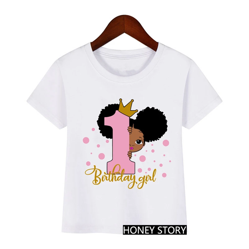 1 2 3 4 5 Number Fashion Short Sleeve Tee Cute Little Black Melanin Princess Print Girl T-shirt for Birthday Kids Funny T Shirts
1 2 3 4 5 Number Fashion Short Sleeve Tee Cute Little Black Melanin Princess Print Girl T-shirt for Birthday Kids Funny T Shirts