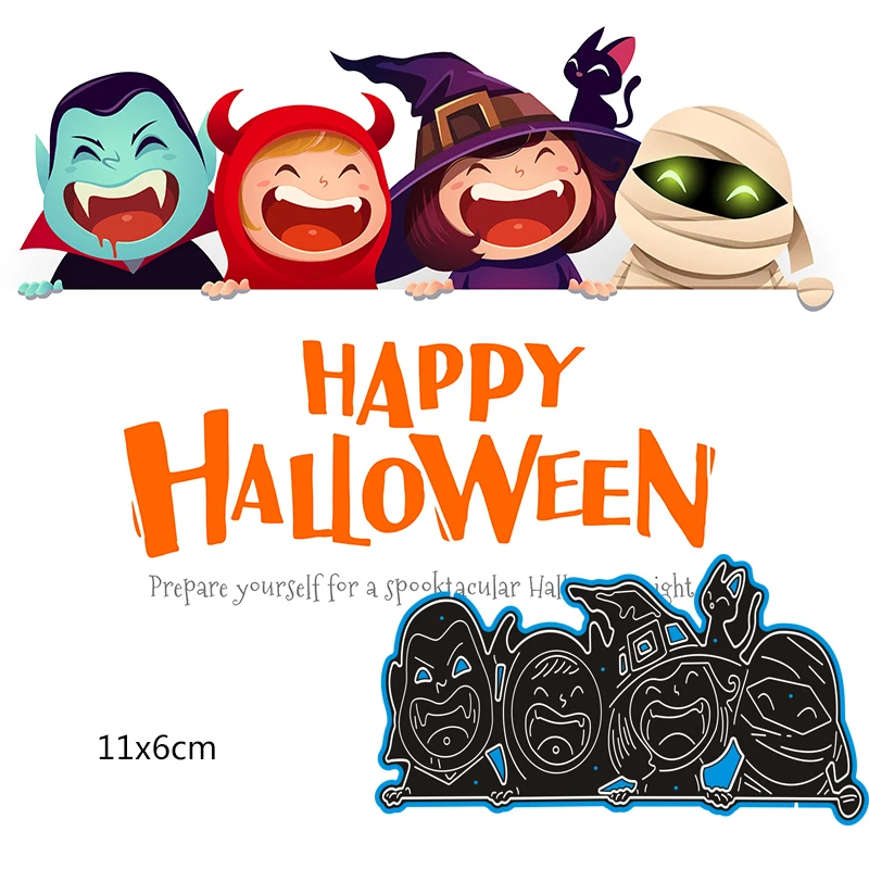 Металлические Вырубные штампы Happy Holloween, новинка, шаблон для украшения бумаги для скрапбукинга, тиснение, новинка, «сделай сам», бумажная кар... 
Металлические Вырубные штампы Happy Holloween, новинка, шаблон для украшения бумаги для скрапбукинга, тиснение, новинка, «сделай сам», бумажная кар...